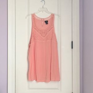 Torrid Coral Sleeveless Blouse